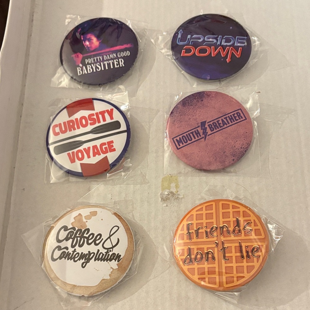 Stranger Things Inspired Button Set